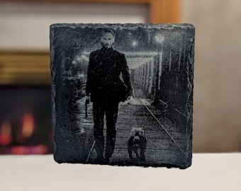 DELUXE John Wick inspired Slate Photo Drink Coaster Style 5