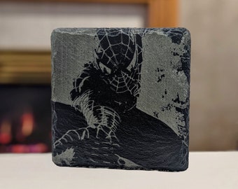 Spider-Man Inspired Slate Drink Coaster