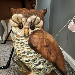 1970 clearance owl lamp