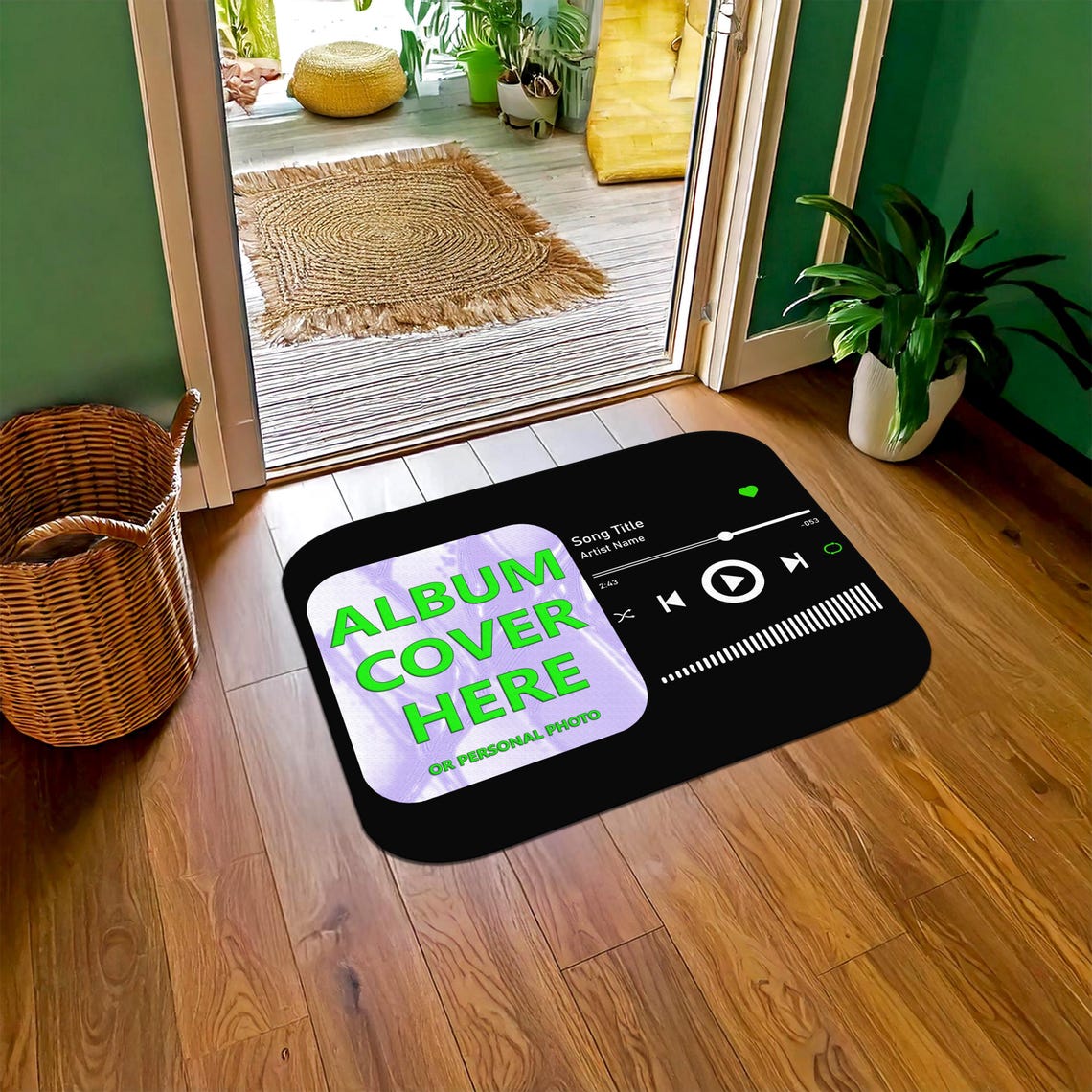 Spotify Song Rug Personalized Music Album Cover Rug: Custom Song Playlist Rug - Etsy
