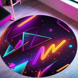 Alfombra de juego Arcade, Alfombra redonda Arcade, Alfombra de bolera, Alfombra de sala de juegos, Alfombra de carta de jugador, Alfombra personalizada