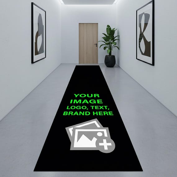 Custom Runner Rug, Personalized Carpet, Customize Logo Mat, Custom Kitchen Rug, Corridor Runner Mat, Personalized Image Rug, Non-Slip Rug