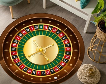 Tapis de table de roulette, tapis de casino, tapis de jeu, tapis décoratif de salle de jeux, tapis de salle de jeux, tapis de roulette, tapis de jeu de roulette, tapis de casino