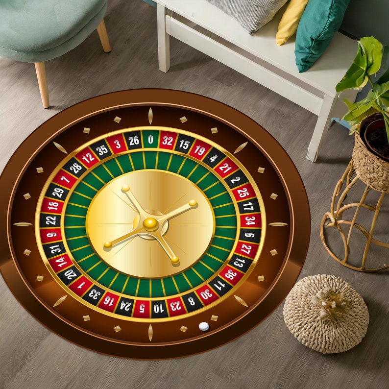 Tapis de table de roulette, tapis de casino, tapis de jeu, tapis décoratif de salle de jeux, tapis de salle de jeux, tapis de roulette, tapis de jeu de roulette, tapis de casino image 1