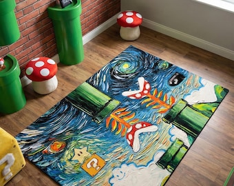 Tapete para videogame, Tapete para jogos, Tapete estampado, Tapete lavável, Tapete moderno, Tapete estampado, Tapete personalizado, Tapete pequeno