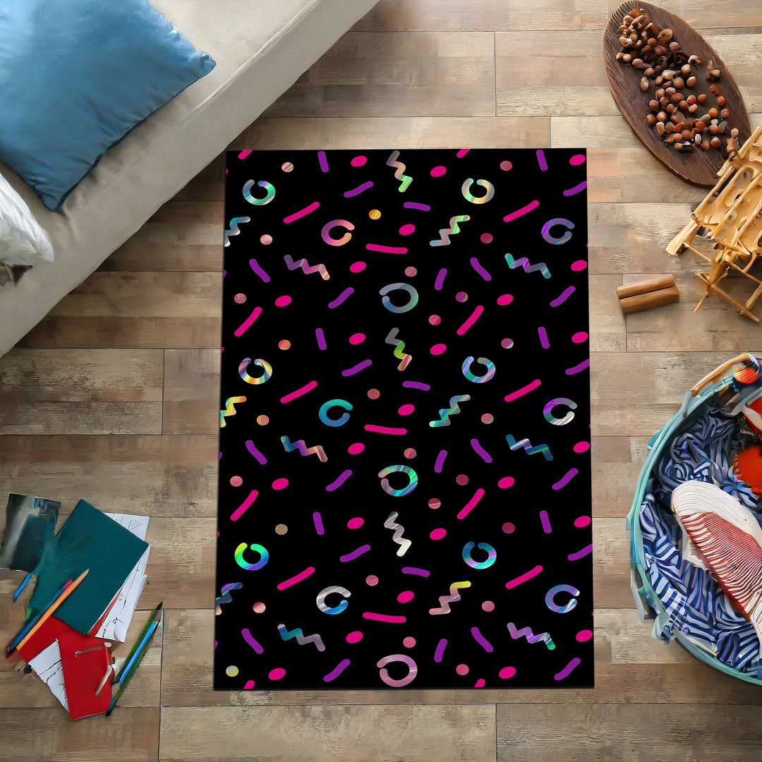 Arcade Rug, Gamer Rug, Bowling Alley Carpet, Arcade Bar Carpet, Retro ...
