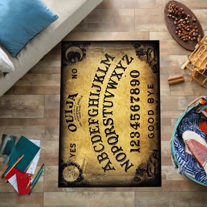 Quija Board Rug,Spirit Board Rug,Board Rug,Spiritüel Rug,Mystic Rug,Quija Rug,Popular Rug,Salon Rug, Decoration, Custom Rug, Modern Rug,