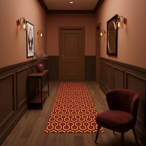 The Shining Inspired Runner Rug: Horror Hotel Hallway Rug