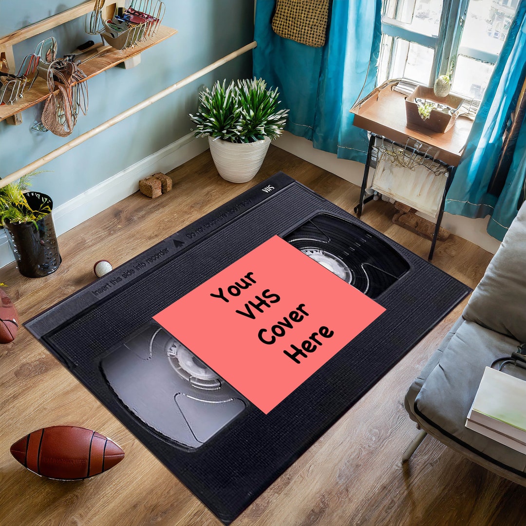 Custom Dvd Rugs Customized VHS Rug, Pick Horror Rug, VHS Area Rugs, 80s 90s Movie Rug ...