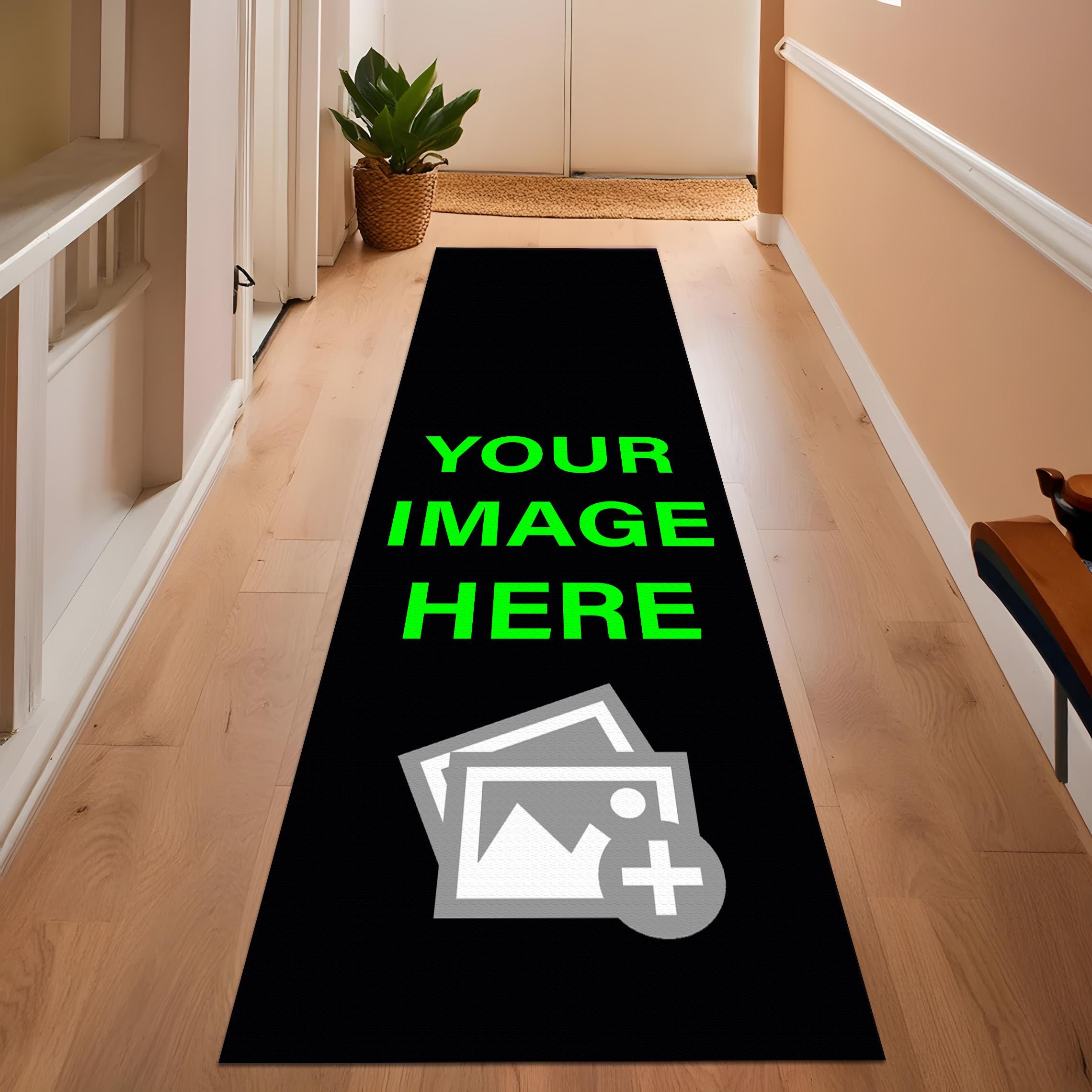 Custom Runner Rug, Personalized Carpet, Customize Logo Mat