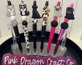 Beaded Pen | Silicone Beaded Pen | Dog Beaded Pen