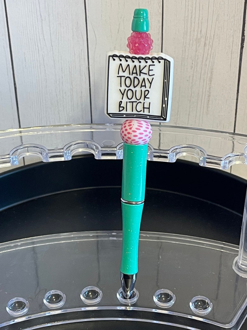 Beaded Pen Beaded Pens With Funny Sayings Etsy