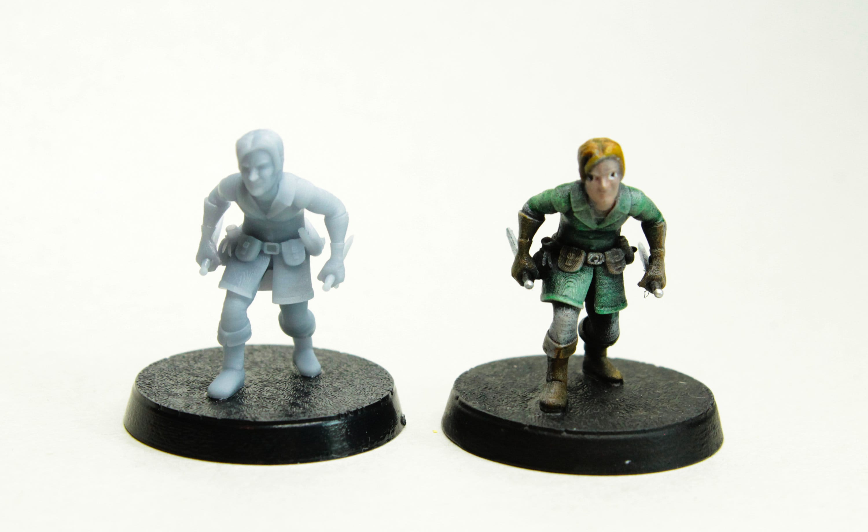 TTRPG Minifigure Halfling Male Rogue Thug 6 unpainted Dnd, Pathfinder