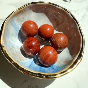 Red Jasper Mini Sphere, grounding crystal, protection, passion, red crystal, healing crystal