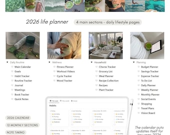 2026 Life Planner - Notion Template