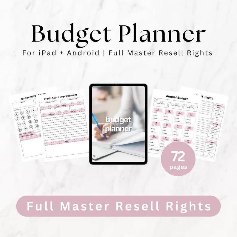 Digital Planners Bundle, Canva Templates, Master Resell Rights MRR ...