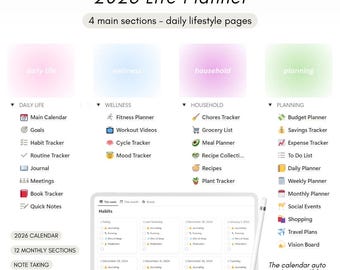 2026 Life Planner - Notion Template