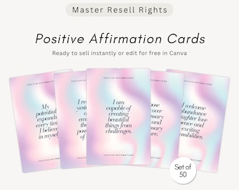 Affirmation Cards Printable, Positive Quotes, Self Care Gift, Self Love, Vision Board Manifestation