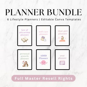 Digital Planners, Goodnotes, Canva Template, Master Resell Rights MRR