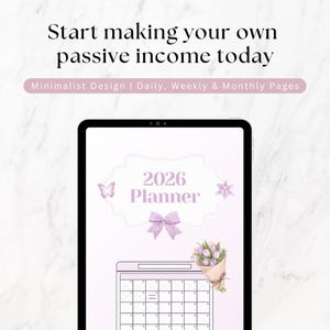 Digital Planner, Undated 2026, 2027, Canva Template, Master Resell Rights MRR image 7