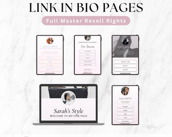 Canva Website Template, Business Service Webpage, Master Resell Rights MRR