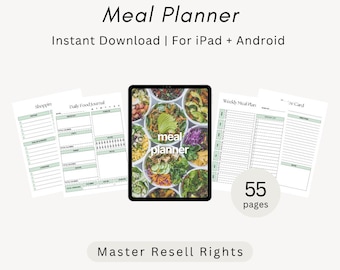 Meal Planner, Canva Template MRR