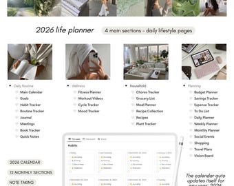 2026 Life Planner - Notion Template