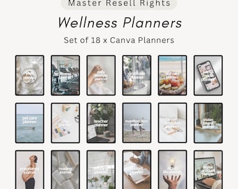 Digital Planners Bundle, Canva Templates, MRR