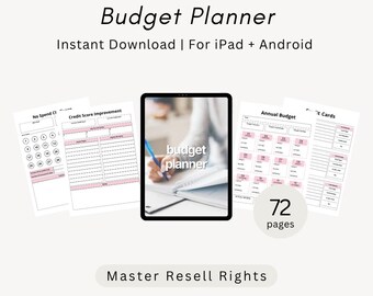Budget Planner, Canva Template MRR