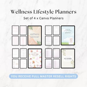 Digital Planners, Goodnotes, Canva Template, Master Resell Rights MRR