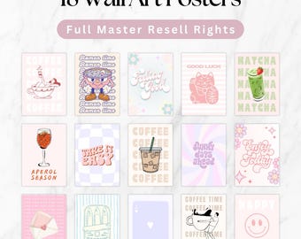 Gallery Wall Art Posters Set, Master Resell Rights MRR