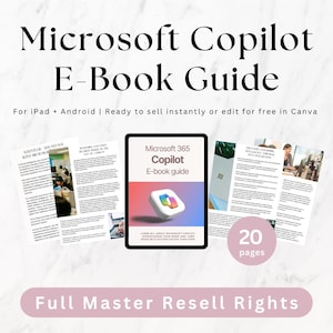 Microsoft 365 Copilot E-Book, Passive Income Guide, Master Resell Rights MRR
