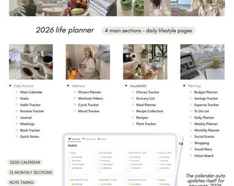 2026 Life Planner - Notion Template