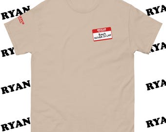 Camisa con etiqueta del suegro de Ryan