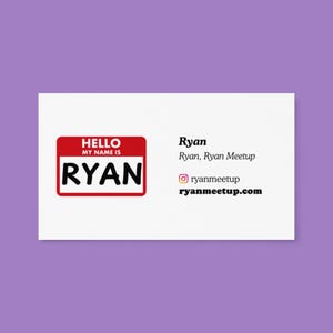 Ryan Business Cards