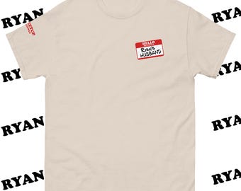 Camiseta con etiqueta del esposo de Ryan
