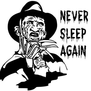 3 different Freddy Kruger Horror SVGS