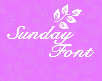 Fuente Sunday, tipografía de Illustrator