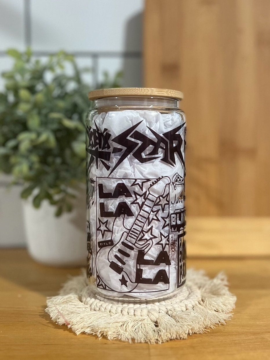 Stray Kids Glass Cup, Stray Kids Coffee Cup, SKZ Rockstar Album Title ...