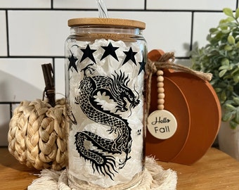 Stray Kids Glass cup, Stray Kids Coffee Cup, Kpop Cup, Kpop gift, 16 oz Libbey Glass Can, Beer Glass Cup, Iced Coffee Cup
