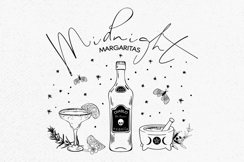 Practical Magic Midnight Margaritas Svg Practical Magic Etsy