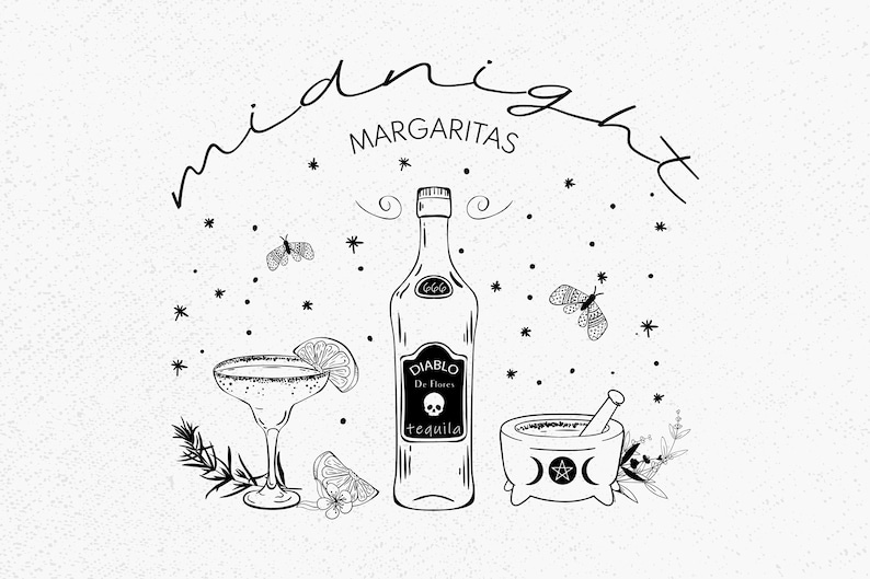 Practical Magic Midnight Margaritas Svg Practical Magic Etsy
