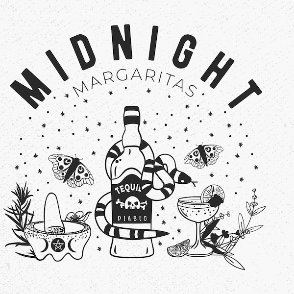 Practical Magic Midnight Margaritas Svg, Practical Magic Shirt, Practical Magic Set, Midnight Margaritas Cut files for Cricut, Silhouette