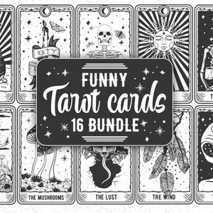 Tarot Cards Bundle Funny SVG, Tarot Cards Svg, Tarot Bundle Svg, Funny Tarot Cards Svg, the coffee tarot svg, the cat tarot svg