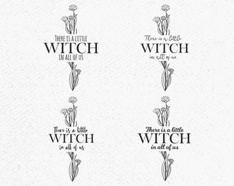 Little Witch SVG, Witch Quotes, Cricut Cut Files (Digital Download)