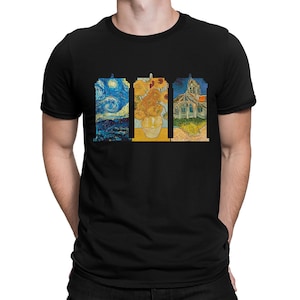 Maglietta Police Box Van Gogh Style, taglie uomo e donna (dap-003)