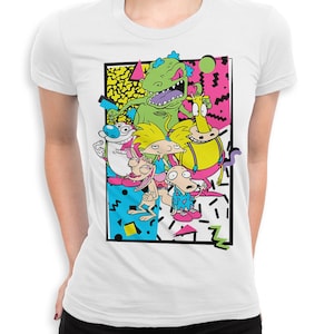 Old School Cartoons 90's T-Shirt, Men's and Women's Sizes (dap-005)