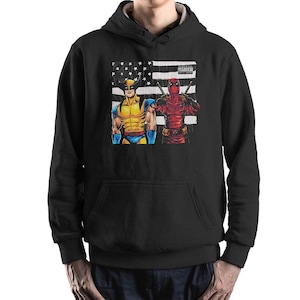 Deadpool and Wolverine Hip-Hop Stars Hoodie / Sweatshirt, Unisex Sizes (DEA-764222)