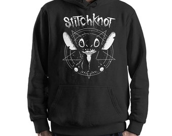 StitchKnot Funny Metal Hoodie / Sweatshirt, Lilo and Stitch Hoodie, Unisex Sizes (MUL-00807)