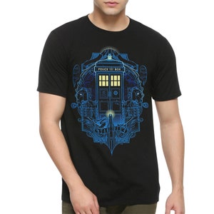 Maglietta Police Box Art, taglie uomo e donna (DOW-00501)